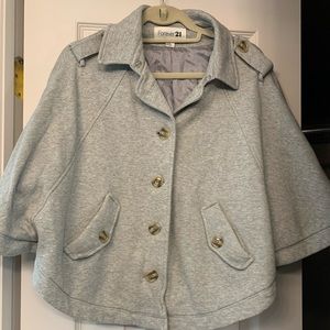 Grey Oversized Peacoat